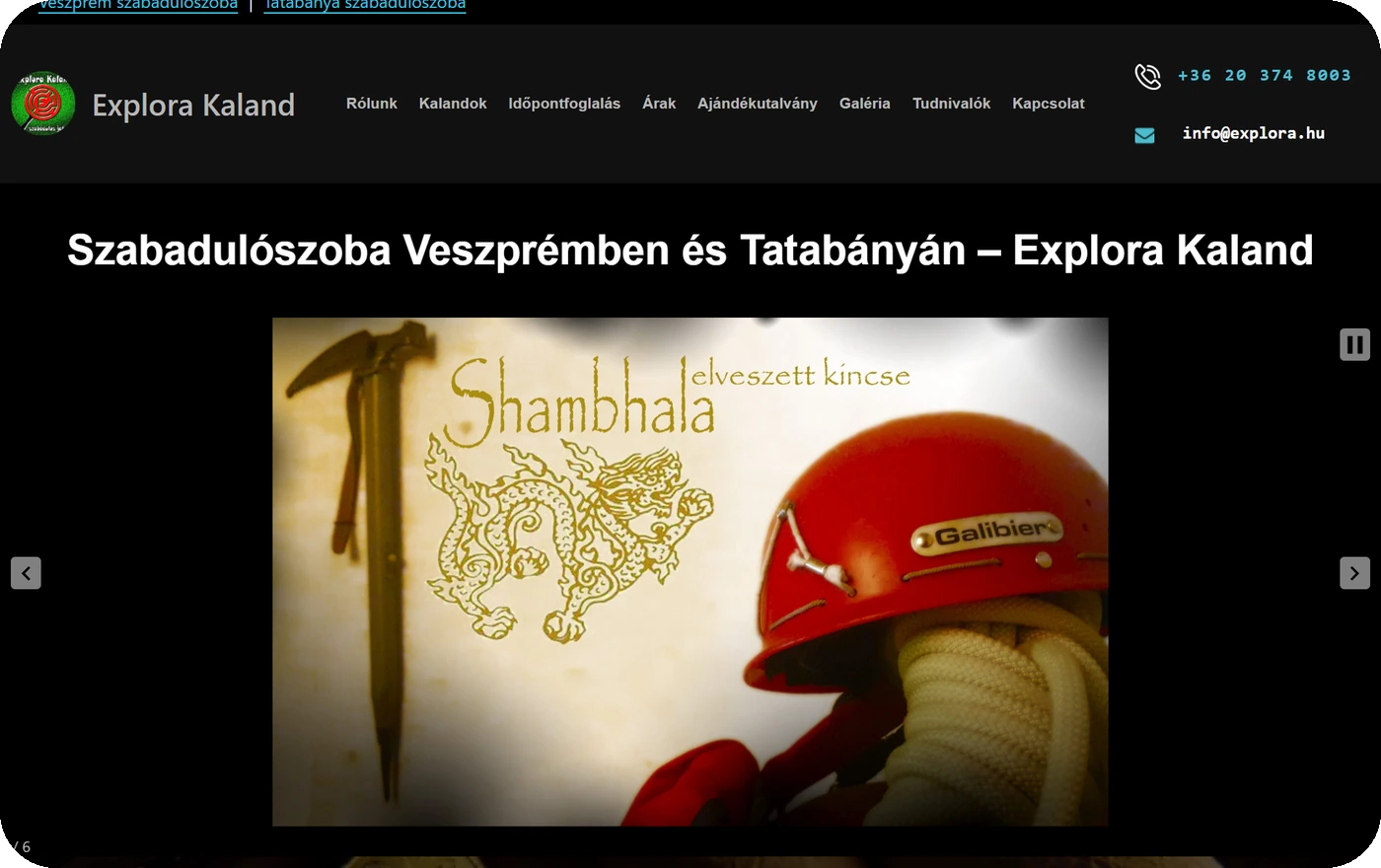 Explora.hu referencia előnézete